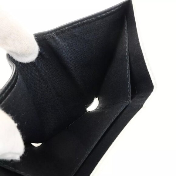 BALENCIAGA Logo Everyday Mini Trifold Compact Wallet Leather White Italy - Picture 6 of 16